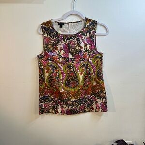 Talbots Multicolor Paisley Tank Top